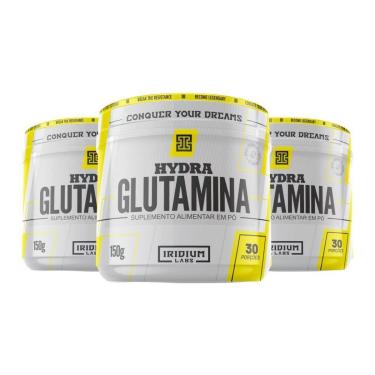 Imagem de Kit 3x Hydra Glutamina 150g - Iridium Labs-Unissex