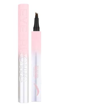 Imagem de Lápis de sobrancelha de 4 ponta, de maquiagem para sobrancelha | Lápis de contorno de de maquiagem de sobrancelha de 4 pontas | Mulheres à prova de manchas Everyday Cosmetics Brow Define para namorada