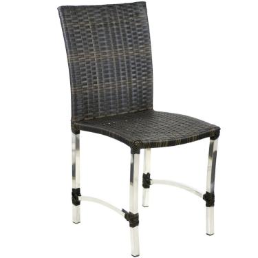 Imagem de Cadeira em Alumínio Cannes para Mesa de Jantar Cozinha Área Trama