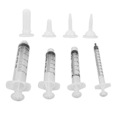 Imagem de Yctze Kits de Garrafas de Enfermagem de Animais de Estimação YCTZE Com Mamilos de Reposição - Controle de Taxa de Fluxo para Gatinhos e Filhotes - Fácil de Usar, Conjunto de Garrafas de Alimentação de Medicamentos (Branco)