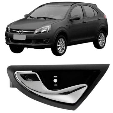 Imagem de Macaneta Interna Dianteira J3 2011 2012 2013 Cromada - Leopard, Lado E