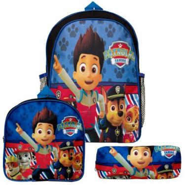 Imagem de Kit Mochila Infantil Menino Patrulha Canina com Lancheira - TOYS 2U