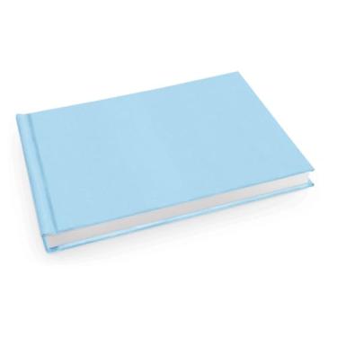 Imagem de Álbum de fotos Ical, encadernação fotolivro autocolante, folhas de papel rígido branco, para 40 fotos 20x30cm horizontal - linha Instalivro - modelo azul-bebê - 798