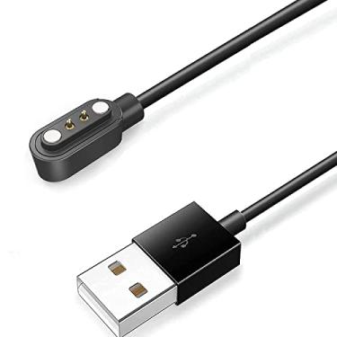 Imagem de Lamshaw Compatível Com Carregador De Relógio Inteligente Choiknbo, Usb Magnético Substituição Para Tk37, T46S, Ts29 (Preto, Torjalph Ts29)