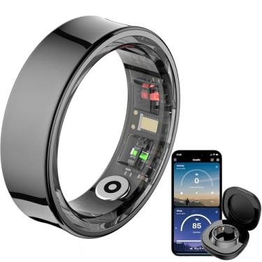 Imagem de Smart Ring Monitor de frequência cardíaca para sono, rastreador de atividades físicas, contador de passos, calorias, à prova d'água, câmera remota, anéis inteligentes para homens e mulheres Anillo