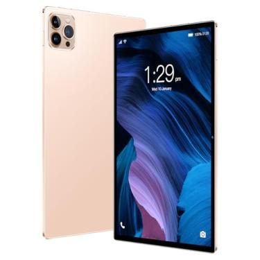 Imagem de Tablet PA15 Android 13, 10,1 polegadas, 8 GB de RAM, 256 GB de ROM, WiFi 2.4G / 5G, 8000 mAh, GPS (Dourado)