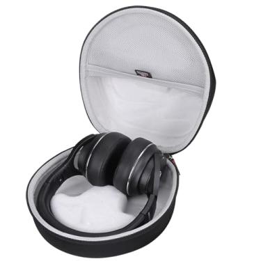 Imagem de FBLFOBELI Capa rígida para Raycon The Everyday/para Raycon Fitness/para Microsoft Xbox/para Baseus Bowie 30 Max/para Razer Barracuda X fone de ouvido sem fio Bluetooth sobre a orelha (preto + cinza)