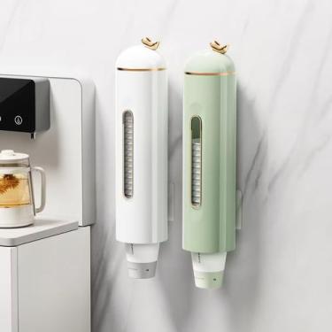 Imagem de Porta Copos De Parede Suporte Adesivo Organizador Dispenser De Luxo Se