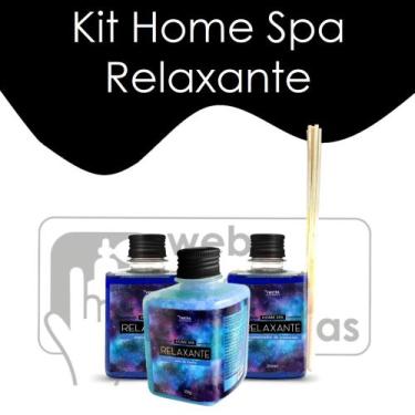 Imagem de Kit HomeSpa Relaxante Espuma Sais de banho Aromatizador - Web das Essê