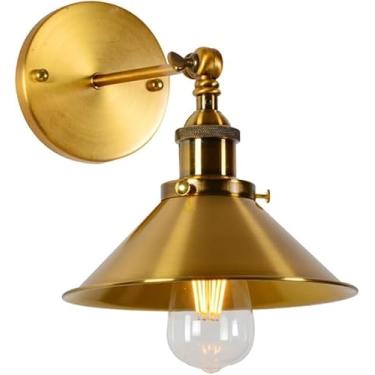 Imagem de Luminárias De Parede Vintage Gold Porch, Gooseneck Wall Mount Wall Sconce Anti-rust Impermeável Ferro Outdoor Wall Lights Retro Farmhouse Gooseneck Wall Sconce Para Varanda, Garagem, 1PCS
