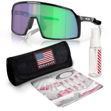 Imagem de OAKLEY Óculos de sol SUTRO S OO9462 Armação branca fosca com lentes PRIZM ROAD com kit oficial de óculos, Preto polido, 28 mm