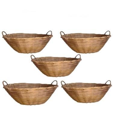 Imagem de Cesta Artesanal Pãozeira De Bambu Galeto Grande 33x25(5)