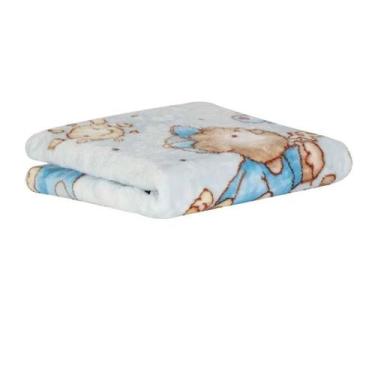 Imagem de Cobertor Raschel para Berço 500G.M 80x110cm Sultan, Azul