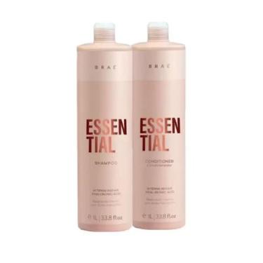 Imagem de Kit Braé Essential Shampoo 1000ml + Condicionador 1000ml