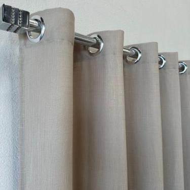 Imagem de Cortina Gaze De Voil Linho Com Forro Leve Microfibra 4,00x2,60 - Salva
