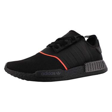 Imagem de adidas Tênis masculino NMD_r1, Preto (Jet Black/Red-black), 46