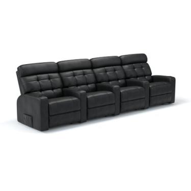 Imagem de Sofá 4 Lugares Reclinável Elétrico em material sintético Importado Lin