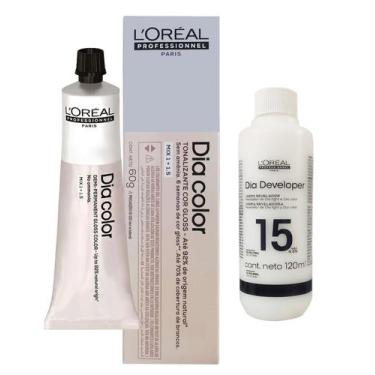 Imagem de Tonalizante Dia Color 4 + Creme Revelador 15vol 120ml Loreal - Loreal 