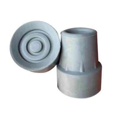 Imagem de 16 mm 4X pontas antideslizantes de borracha para bengalas, bastões, caminhantes, cinza