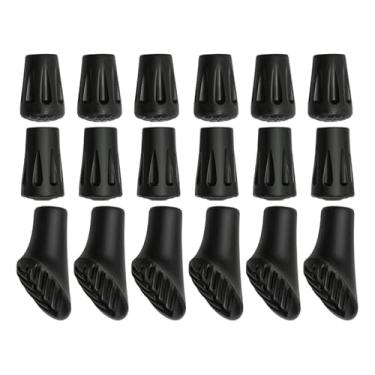 Imagem de Baoblaze 18x Protetores de Pontas para Bastões de Caminhada, Peças de Reposição Portáteis, Antiderrapantes e Duráveis, Acessórios de Reposição