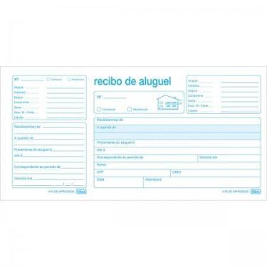 Imagem de Bloco Recibo De Aluguel Com Canhoto 50 Folhas - Tilibra