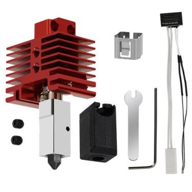 Imagem de Impressora 3D Hotend, extrusora totalmente metálica para Bambu Lab P1P