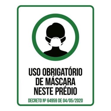 Imagem de Kit 3 Placa Higiene Utilize Álcool Gel Utilize Máscara 36X46