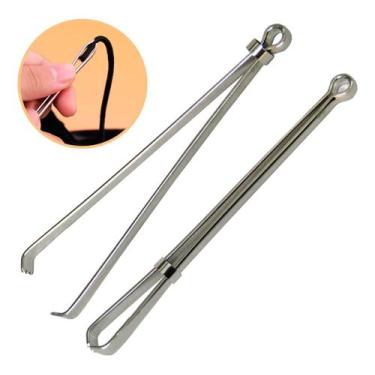 Imagem de 02 Passador Cordão Passar Fita Puxar Elástico Garra Bermuda - Evolvere