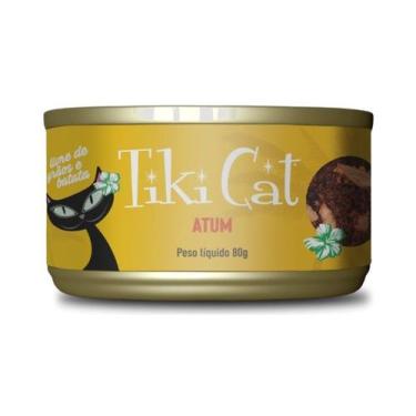 Imagem de Ração Úmida Tiki Cat Grill Atum em Caldo 80Gr