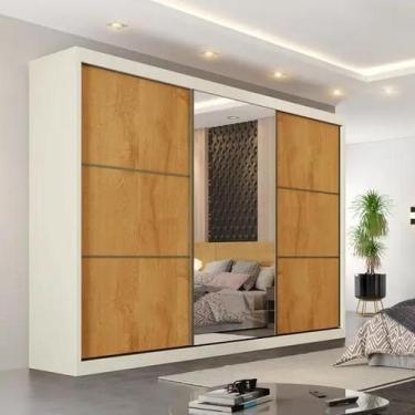 Imagem de Guarda Roupa Casal 6 Gavetas com Espelho - Bragança Europa - Móveis Eu