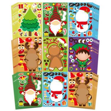 Imagem de Adesivos Greingways Christmas Party Favors x42 Sheets Kids