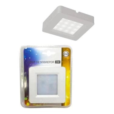 Imagem de Luminaria Spot Led Sobrepor Slim 2W Armarios E Moveis 6500K
