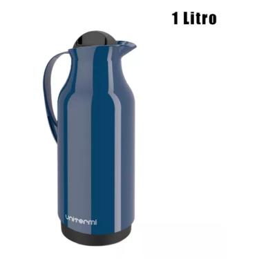 Imagem de Garrafa Térmica Café Chá De Mesa 1 Litro Siena Azul - Unitermi