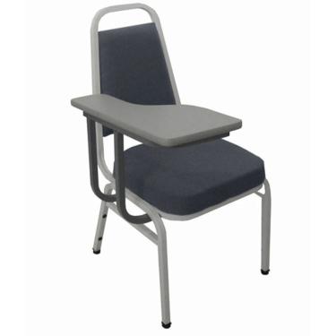 Imagem de Cadeira Universitária Empilhável Linha Hotel Plus Cinza