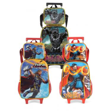 Imagem de Mochila Lancheira Rodas Infantil Vingadores Luxcel IC38132AG