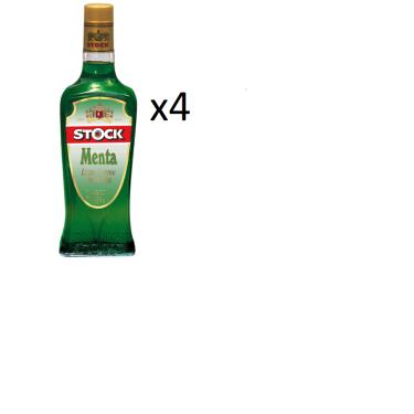 Imagem de Kit Licor Stock Creme De Menta 720ml 4 Unidades