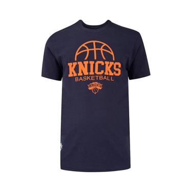 Imagem de Camiseta Básica Masculina Estampada New York Knicks Navy N532A - NBA