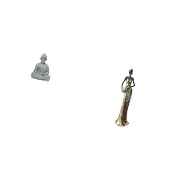 Imagem de Fenteer Estátua de Buda de Macaco, Escultura de Sun Wukong, Estatueta Africana, Estátua de Tribal, Artesanato Vintage, Escultura Decorativa, Estatueta