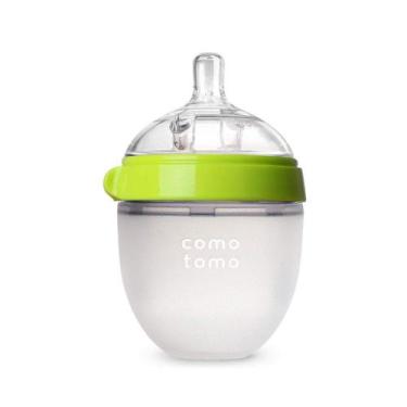 Imagem de Comotomo Mamadeira Silicone Recém Nascido 0-3 meses Verde - 150ml