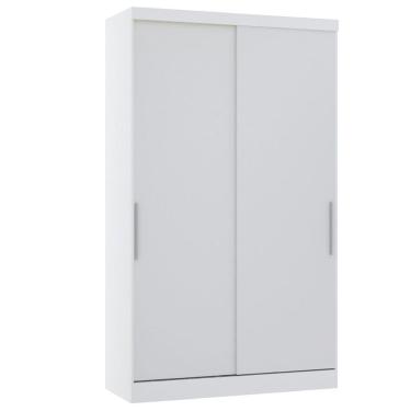 Imagem de Guarda Roupa De Canto Diagonal Modulado 70cm 1 Porta Com Espelho Alpes Luciane Móveis Branco Pf