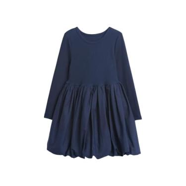 Imagem de GAP Vestido de malha para bebês meninas, Uniforme azul-marinho, 6-12 Meses