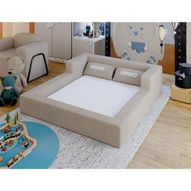Imagem de Cama Montessoriana Casal Aconchego 100% Espuma Boucle Keiko - Keiko Co