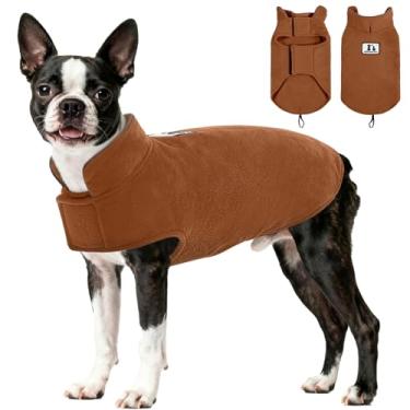 Imagem de Jaqueta de lã para cães à prova de vento para inverno DENTRUN com revestimento reflexivo macio para animais de estimação colete de cachorro vestuário sobretudo para raças pequenas médias grandes para acesso a correia de clima frio