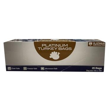 Imagem de Platinum Horticulture Sacos de peru, 40,6 x 45,7 cm, 25 unidades, forno, congelador, micro-ondas
