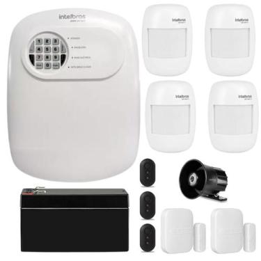 Imagem de Kit Alarme Intelbras Anm 24 6 Sensores S/ Fio E 3 Controles