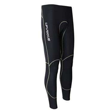 Imagem de Vaveren Calças de Neoprene Masculinas 1,5mm para Surf e Pesca, Preto, M.