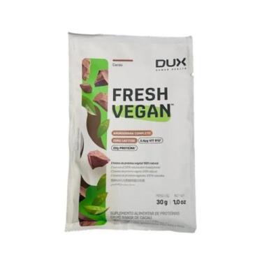 Imagem de Fresh vegan 22g proteina 100% vegana e limpa cacau 30g dux