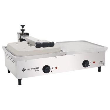 Imagem de Chapa Sanduicheira Elétrica De Aluminio Venâncio Conjugada 67 Cm Com Prensa Sce70a 220V