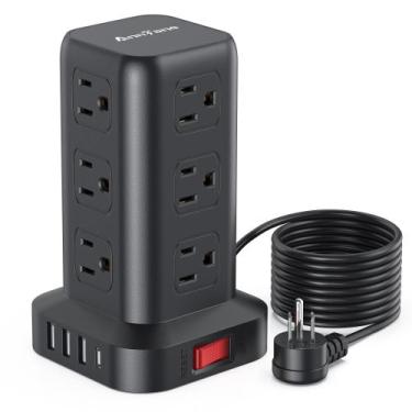 Imagem de Protetor de sobretensão Power Strip Antane Surge Protector, cabo de 10