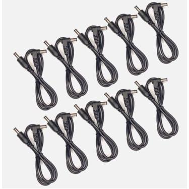 Imagem de Pacote com 10 cabos de alimentação de pedal de efeito para fontes de alimentação de pedal Caline CP-04 CP-05 CP-201 CP-201